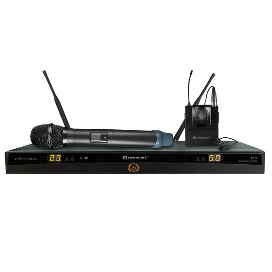 Relacart E9 UHF 双通道无线麦克风