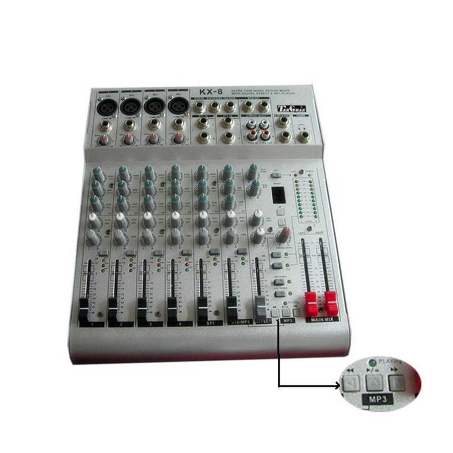 KX-8调音台（带USB与SD卡播放器）